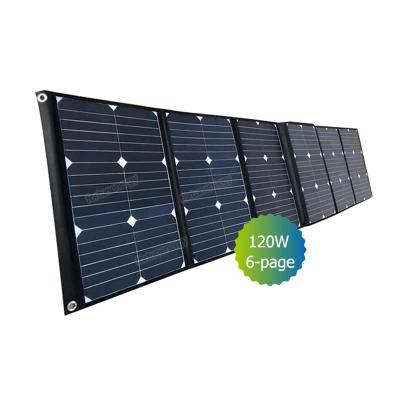 China Chinese Professional Maufacturer 40W 60W 100W 120W PET+ EVA+ Waterproof Fabric Folding Solar Panel For Outdoor for sale