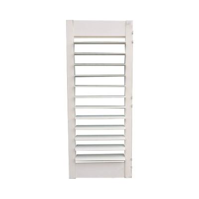 China Sunshade Blades External Plantation PVC Window Shutters with PVC Frame and Frame for sale