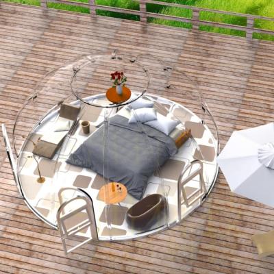 China Transparent Prefabricated Dome House for Resort Bubble Tent in Shanghai 6M*H3.25M Size for sale