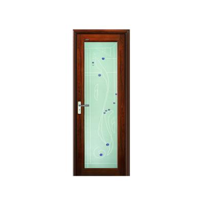 China Windproof Tinted Frosted Glass Bathroom Door Modern Design for a Sophisticated Look for sale