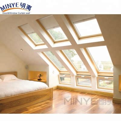 China Ventanas de techo de aluminio con ventana vertical abierta con malla de fibra de vidrio en venta