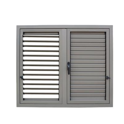 China PVC Profile Aluminium Interior Security Shutter Window Hurricane Impact Windows Casement for sale