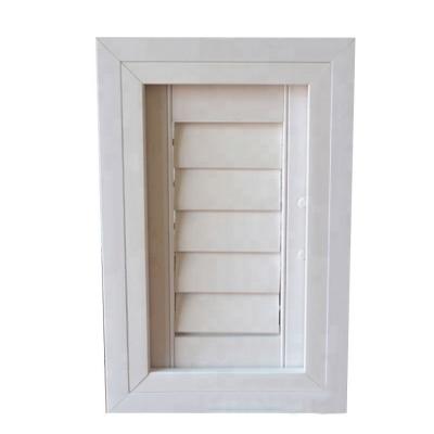 China Aluminum PVC Profile Louver Window Frames Rolling Shutter Windows in Customized Color for sale