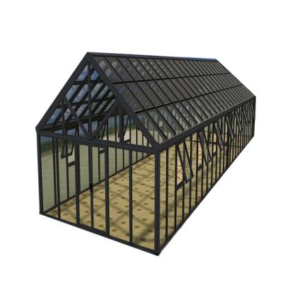 China Waterproof European Design Aluminum Glass Sunroom Panels Greenhouse for Hotel Garden for sale