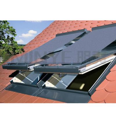 China Double Tempered Glass Aluminum Skylight Roof Windows with FiberGlass Screen Netting for sale