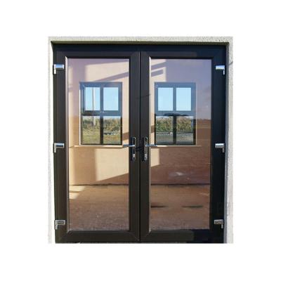 China Aluminum Double Front Door Side Opening Floor Spring Exterior Door with Aluminum Material for sale