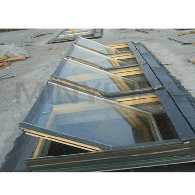 China Ultra- Wooden Aluminum Skylight with Swing Open Style and Chinese or German Hardware for sale