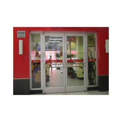 China KFC Shop Front Swing Door with Powder Coated Aluminum Frame Glass and Spring Design for sale