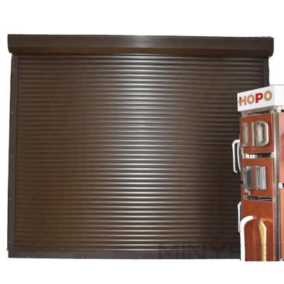 China Powder Coated Electric Opening Aluminum Rolling Shutter Garage Shutter for sale