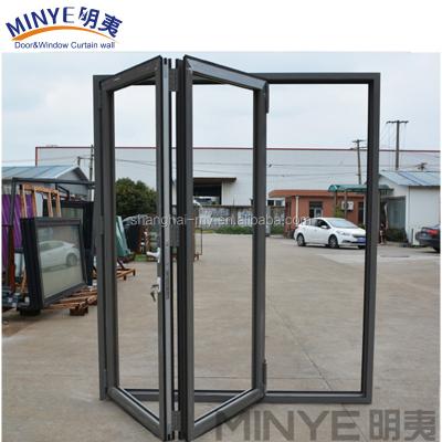 China Modern Design Style Customized Size Iron Grill Window Door Designs/Glass Folding Door for sale