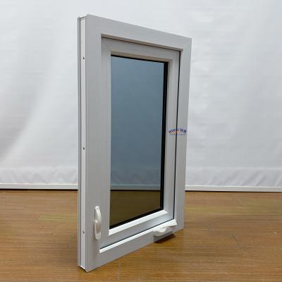 China Plastic Frame Double Pane Window Upvc Casement Window for America Residential Market for sale