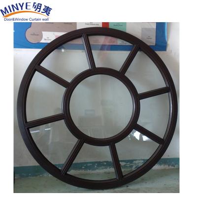 China Unique and Modern Design Aluminum Alloy Frame Material Villa Circle Windows for Villa for sale