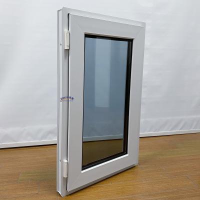 China America Design UPVC Swing Casement Window with Double Glazing and Vinyl Material for sale