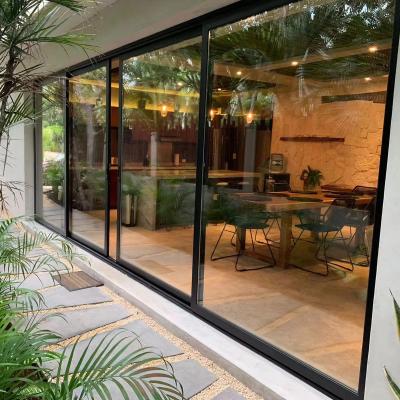 China Sound Insulation French Style UPVC Sliding Glass Doors for Seamless Indoor-Outdoor Flow for sale