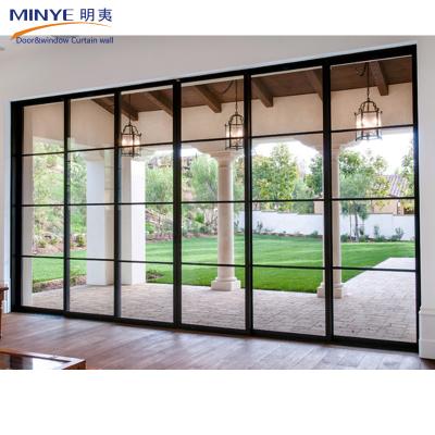 China Main Material Aluminum Alloy Interior Customized Security Sliding Doors with Fly Screen for sale