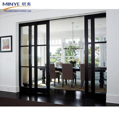 China France Style Aluminum Profile Balcony Sliding Glass Door for Customized Requirements for sale