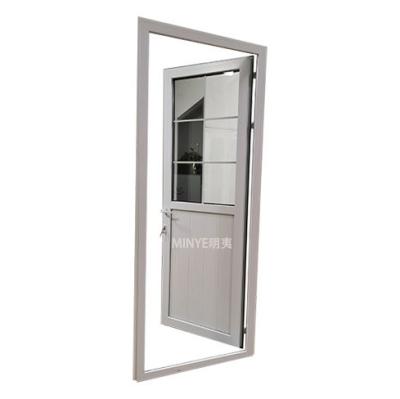 China Customized Size Sliding Hiseng Modern House Weatherproof Exterior Pvc Casement Door for sale