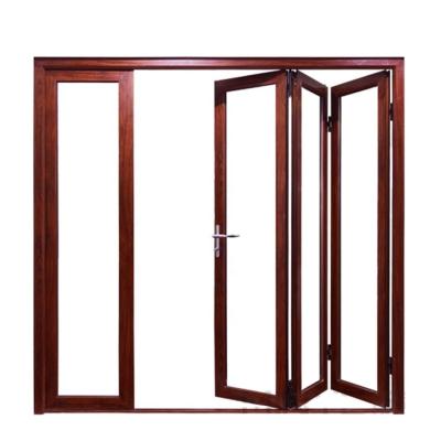 China Puerta doble exterior de diseño moderno con material de aluminio y pantalla de malla pliegada en venta