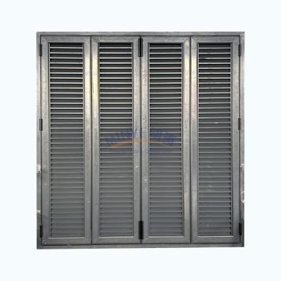 China Energy VERTICAL Aluminum Bifold Patio Folding Glass Doors Outswing Function Windproof for sale