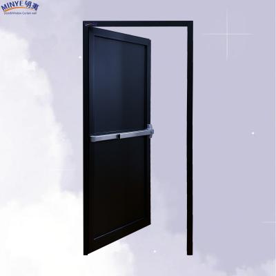 China Upgrade Your Exterior Doors with a Black Aluminum Single Pivot Door 2.0mm Thickness for sale