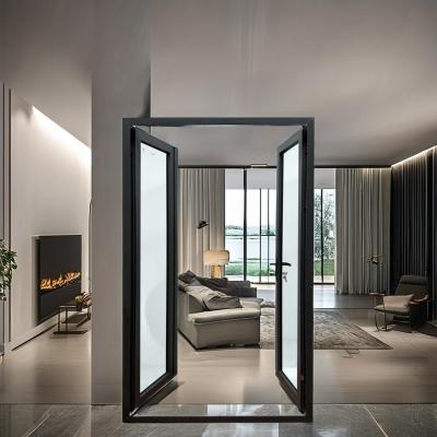 China Modern Design Thermal Break Aluminum Alloy Casement Doors in White for and Buyers for sale