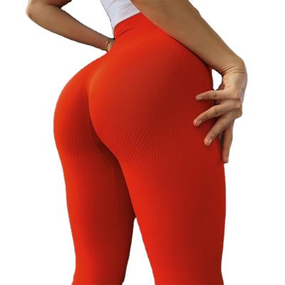 China Breathable High Waist Yoga Pants Quick Dry Fitness Gaiters Squat Proof Gym Tights Compression for sale