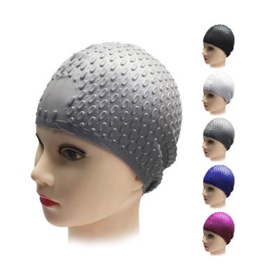 China 2021 New Arrival Soft/High Elasticity/High Quality Accept Logo Comfortable Silicone Swim Cap Custom Made For Short Medium Curly Hair Woman Man Long for sale