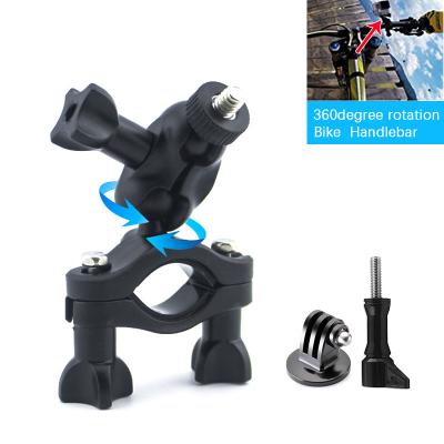 China New Design Durable / 360 Rotation 360 Rotation Bike Handlebar Mount Clip For GoPro Action Camera for sale