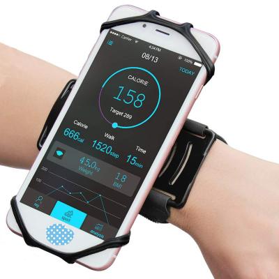 China 180 Spin /Lightweight/Comfortable/Breathable Factory Accept Custom Logo Adjustable Universal Sports Forearm Armband For Smartphone Increasing Running Cycling for sale