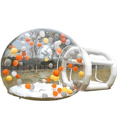 China Fun House Clear Inflatable Crystal Igloo Dome Bubble Tent Transparent Kids Inflatable Bubble Balloons House for Party for sale