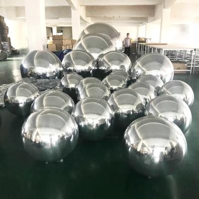 China customized inflatable Christmas decoration big hanging glass mirror ball christmas mirror balls for sale