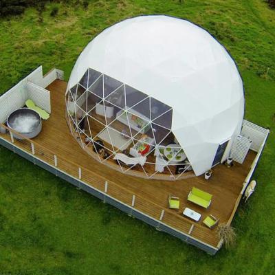 China luxury white outdoor waterproof camping hotel safari dome tent for resort for sale