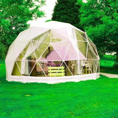 China 9m Geodesic Dome Camping Tent Luxury PVDF Gabric Outdoor PVC for sale