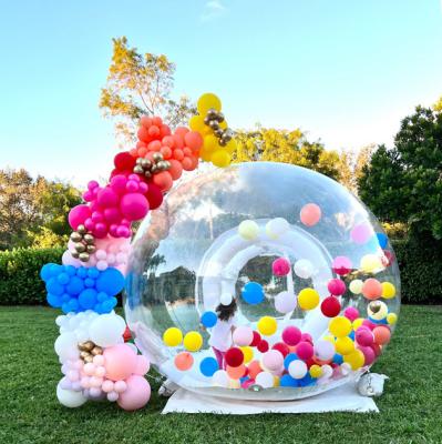 China Tunnel PVC Transparent Inflatable Bubble House Giant Clear Camping for sale