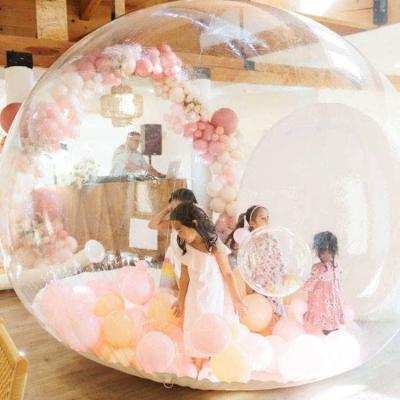 China Evenement PVC Transparante Duidelijke Ballon Bounce House Glamping Dome Tent Te koop