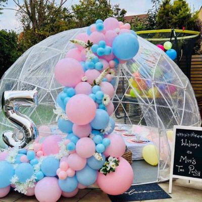 China 5m opblaasbaar bubbelhuis ballon luxe buitentent met blazer Te koop