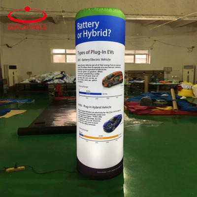 China Customized Giant Advertising inflatable pillar cylinder model Factory OEM Branded Inflatable Column Balloon Inflatable Tube Air for sale