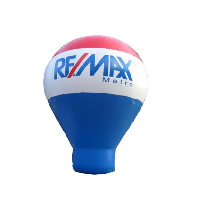 China rooftop hot air balloon shape Inflatable cold air balloon/ ground inflatable advertising balloon for sale for sale