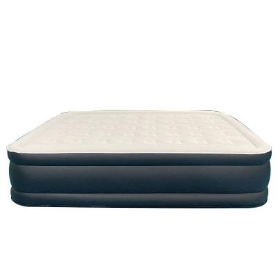 China warm verkoop draagbare PVC Flocking Double Layer Air Bed opblaasbare luchtmatrassen Te koop