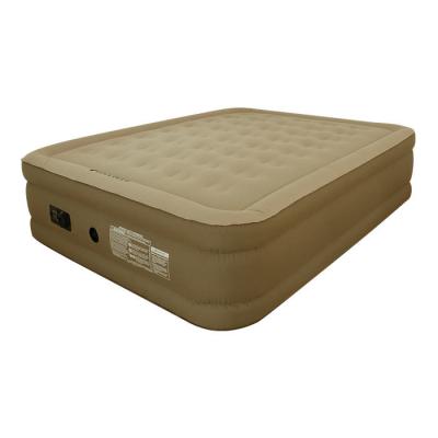 China Cama de colchão de ar elétrico dobrável impermeável PVC de floco personalizado à venda