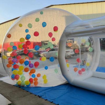 China Reuzenopblaasbaar bubbelhuis Buiten 3m opblaasbare bubbeltent Te koop