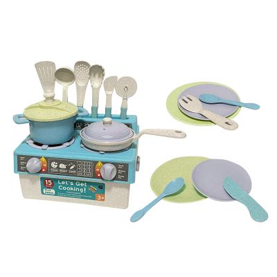 China EPT toys high quality bioplastic kitchen set set cook toy set for kids pretend play toy 12 x 21 x 19 cm for sale