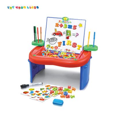 China Plastic Multifunctional Educational Toys Magnetic Drawing Board Children Learning Table for sale