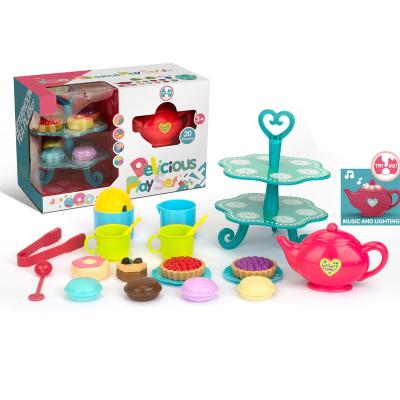 China Simulation Kitchen Playset Kids Play Food Set Dessert Toy for Children Pretend Play 24 x 37.3 x 18.5cm for sale