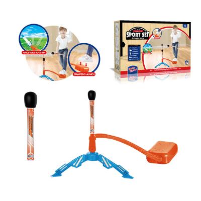 China EPT Toys Sports Set Hand Rocket Launcher Support Foot Launch Plastic Toy with 3 Rockets for Kids 29 x8 x19cm for sale