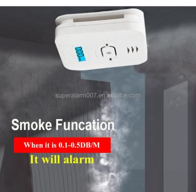 China Carbon Monoxide Alarm 12V Relay Output CO+Smoke+Heat Sensor Detector For Wired Home Alarm System CST503E for sale