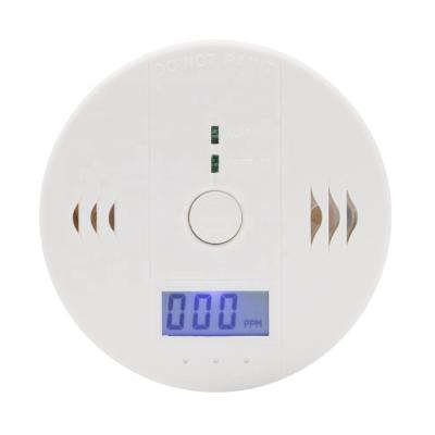 China High Sensitivity Household AA Home Alarm Co Battery Operated Carbon Monoxide Detector Stand Alone With LCD Display for sale