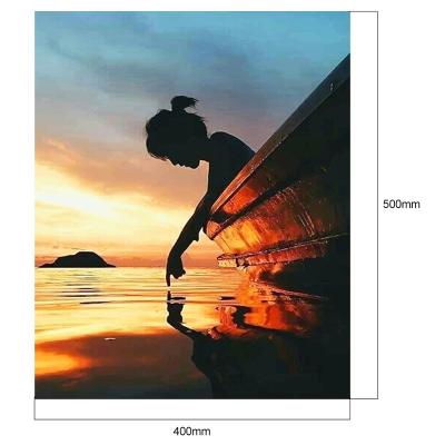 China Eco-friendly DIY Factory Digital Framed Paintings Art Oil Painting On Canvas Paint By Numbers With Frame Seascape Paintings for sale