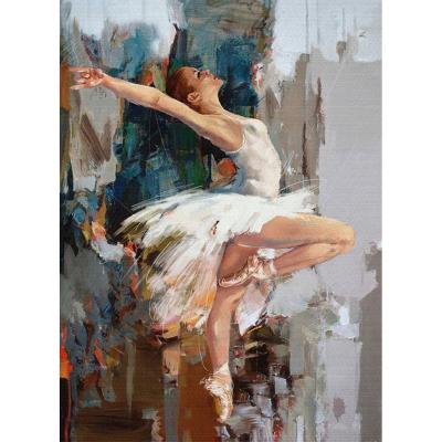 China Wholesale High Quality Eco-friendly Diy Ballet Dancer Digital Oil Painting Home Decoration Wall Art Background Painting for sale