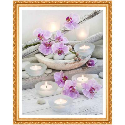 China Eco-Friendly Stone and Candle DIY Diamond Painting Cross Stitch Kits Diamond Embroidery Patterns Rhinestones Arts for sale